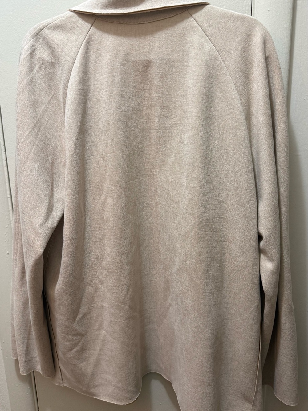 Solitaire Light Beige Open-Front Blazer Jacket - Picture 3 of 3